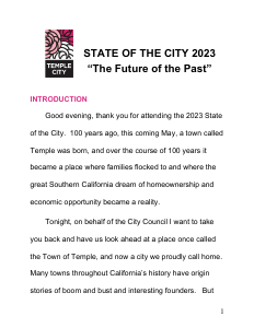 First page of templecityca.gov/…/25305/STATE-OF-THE-CITY-2023